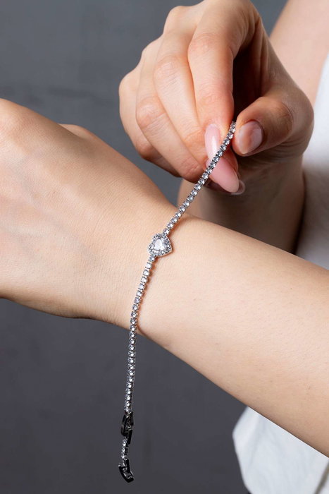 Heliophilia Silver Pulsera de Metal Blanca CBL9991